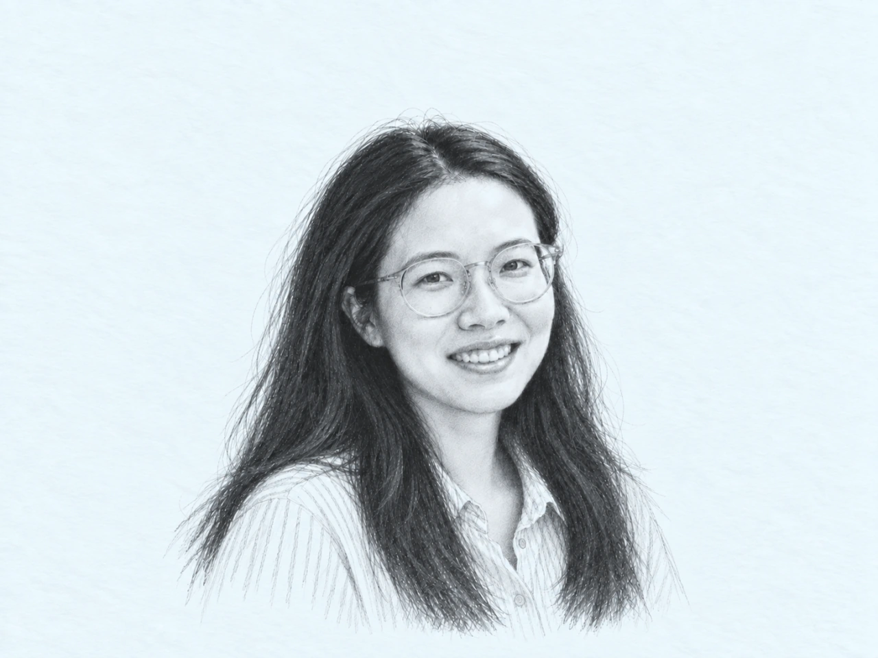 AI-generated illustrated concept portrait for Mira; not an actual likeness.